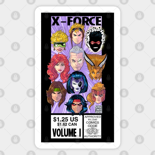 X-Force Comic Corner Box Magnet by sergetowers80